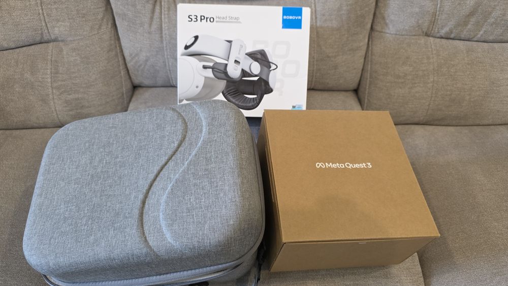 Meta Quest 3 512GB – Pachet Premium BoboVR S3 Pro – Ca Nou (achiziție eMAG 2025)