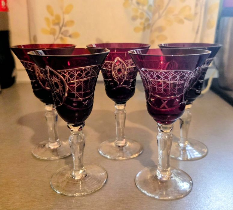 Set 5 pahare cristal
