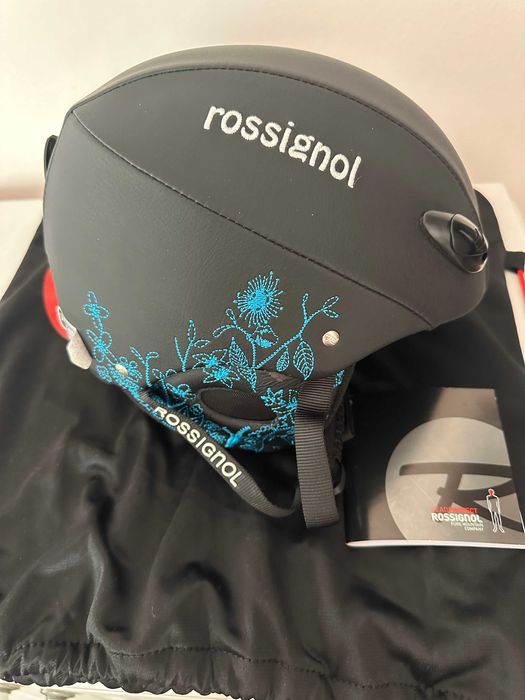 НОВА каска за ски / сноуборд Rossignol Toxic Fashion черна/тюркоазена