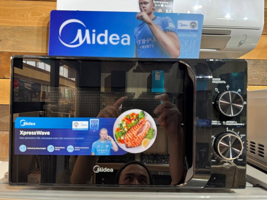 Микроволновка Мидеа 20л Бесплатная доставка Оригинал Гарантия