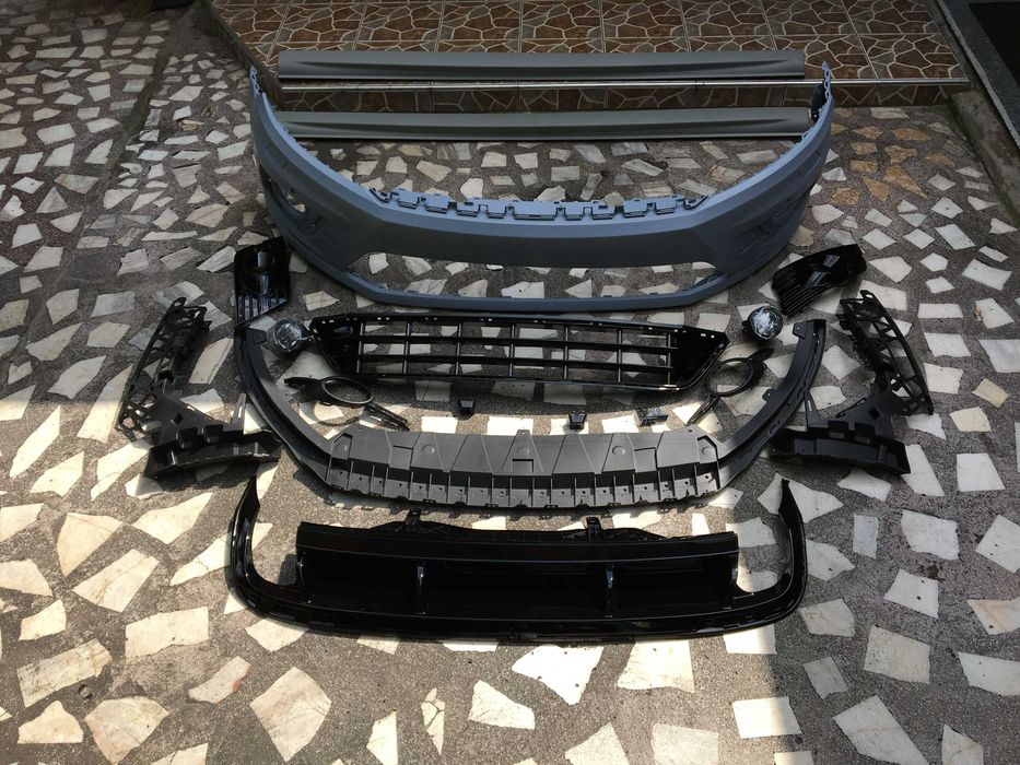 Bara Passat CC R line completa, praguri, difuzor spate (set complet)