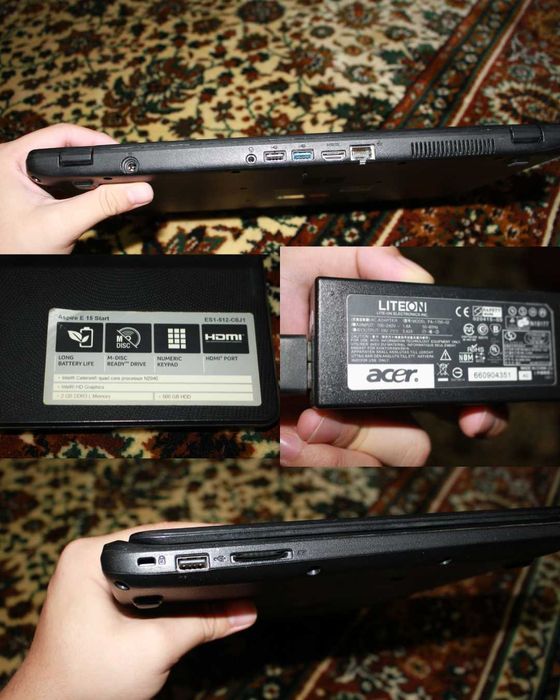 Acer Aspire ES1-512 офис ёки уй учун ноутбук сотилади