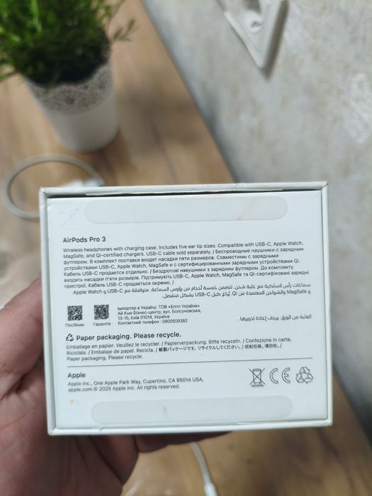 Airpod pro 3 оригинал куплен в Дубае