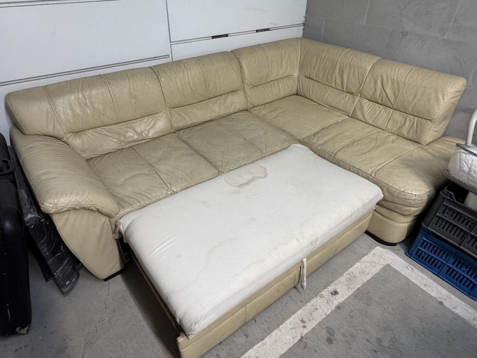 Диван естествена кожа