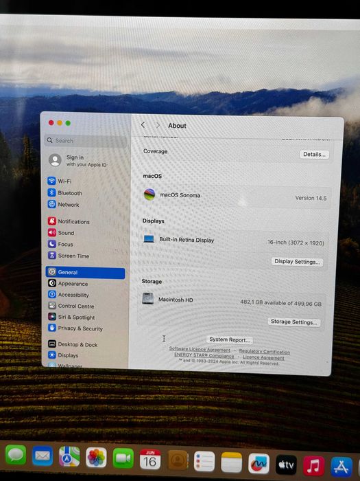 MacBook Pro 16" 2019 Intel 500GB Space Gray