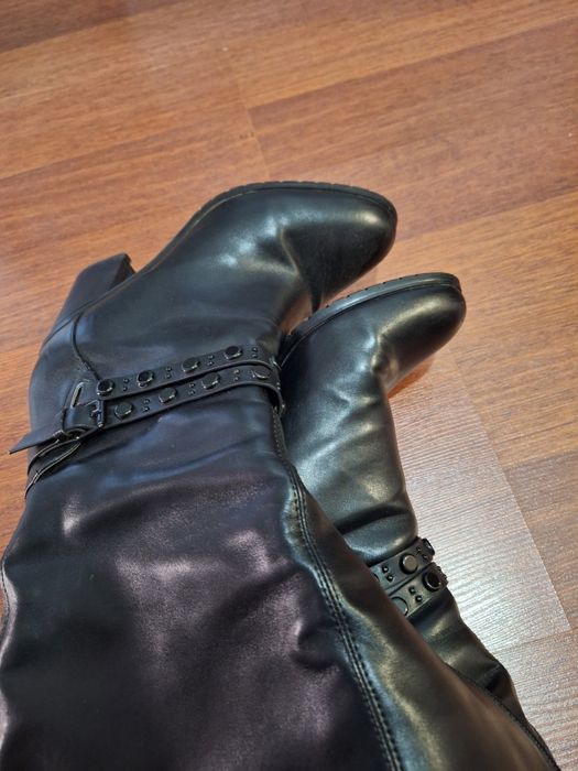 Красивые Кожаные сапоги