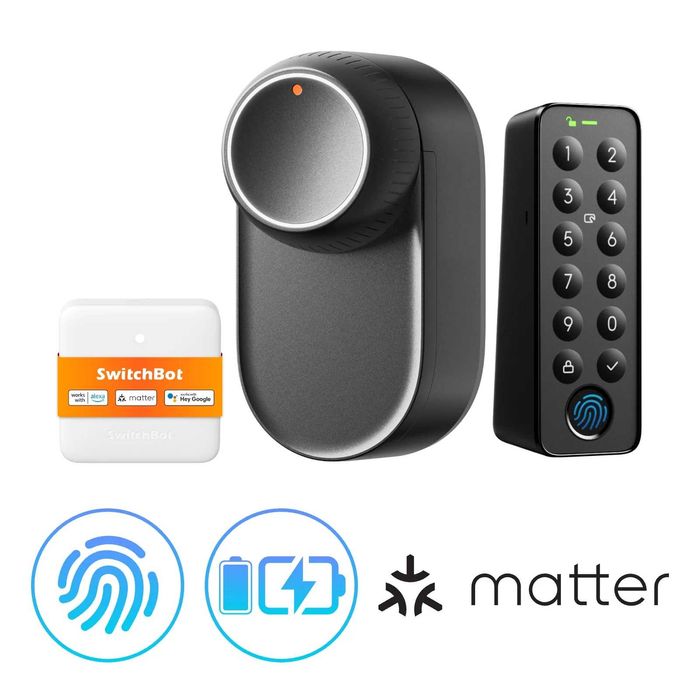 SwitchBot Lock Ultra – смарт брава пръстов отпечатък, Matter, HomeKit