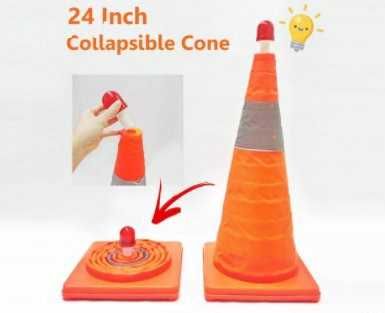 Трафик конус авариен с лампа