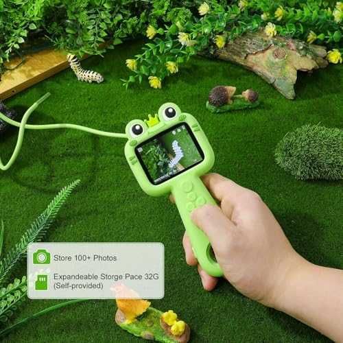 Нова Детска ендоскоп камера 1080P с екран и LED светлина STEM играчка бороскоп