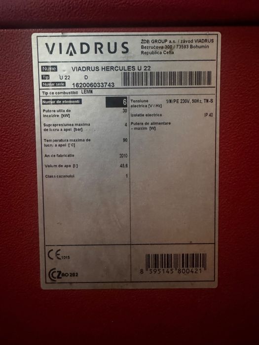Vând centrală “VIADRUS”