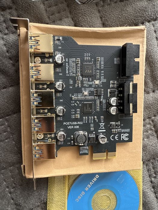USB 3.0 x 5 плата расширения usb
