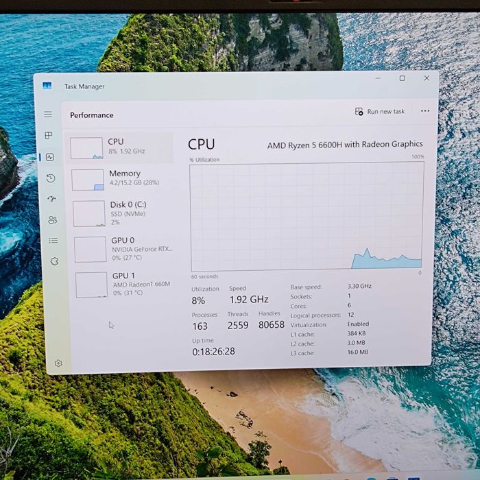 Hope Amanet P8 - Lenovo IdeaPad Gaming 3 / Ryzen 5 6600H / RTX 3050