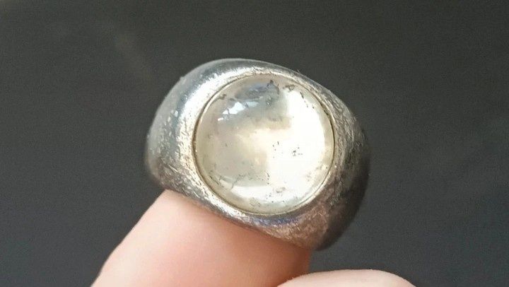 Inel unicat Cabochon cu cristal,Lalique