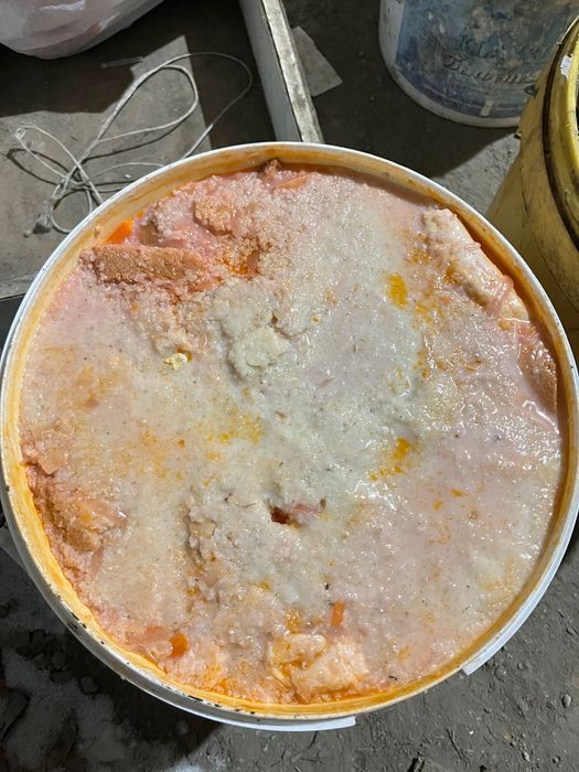 Памой отходы, каша.