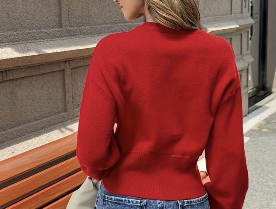 Cardigan rosu S nou