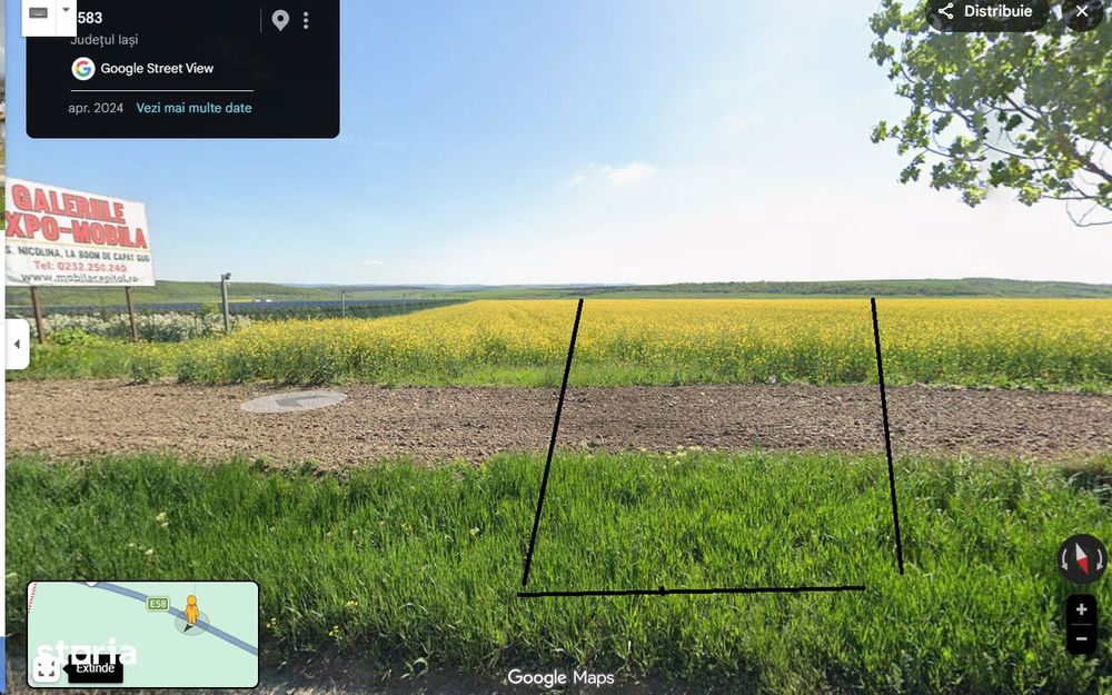 Teren 1,5 ha Sarca-Baltati deschidere DE,variante masina