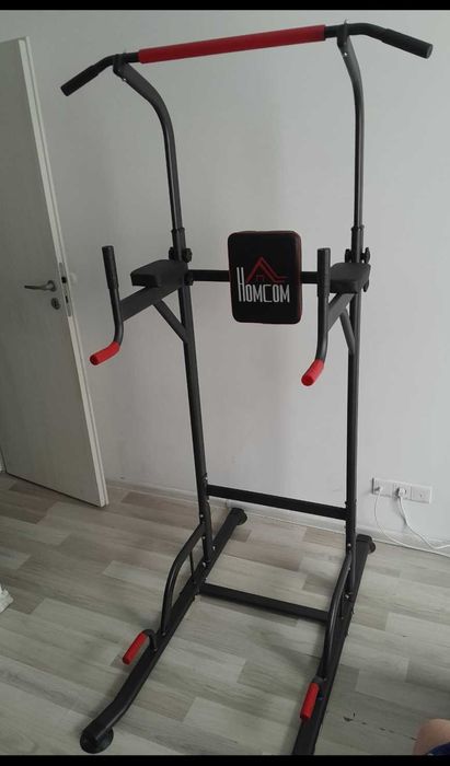 Aparat multifuncitonal, Homcom,  Otel, 123x98 cm, Inaltime 181-229 cm,