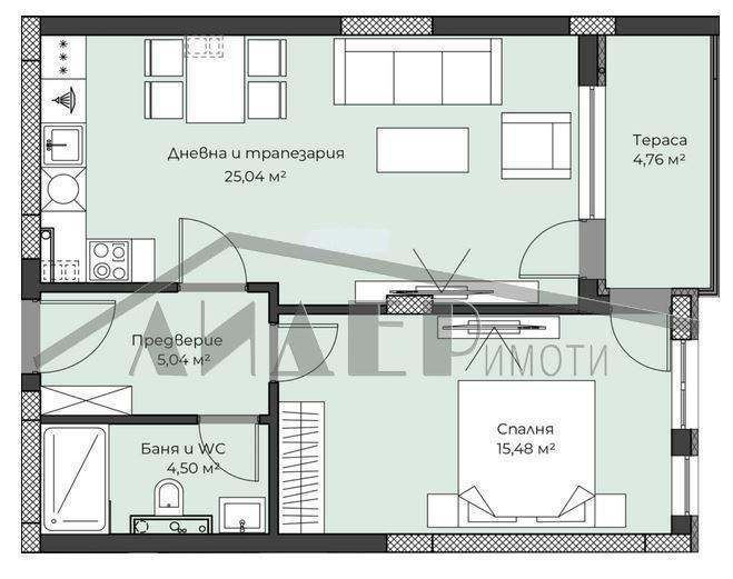 Продава се Двустаен апартамент в Пловдив, Христо Смирненски - 78 кв.м за 1588 €/кв.м - Снимка #7