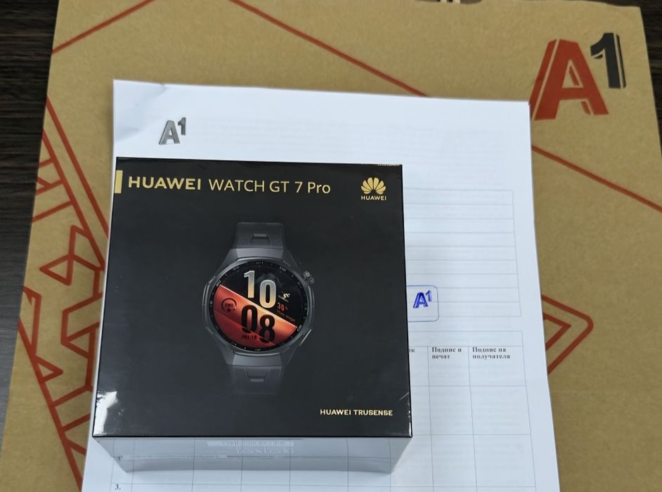 ЗАПЕЧАТАН 46mm Huawei Watch GT 7 Pro Yettel Гаранция 3г. 2029 Black Titanium gt7
