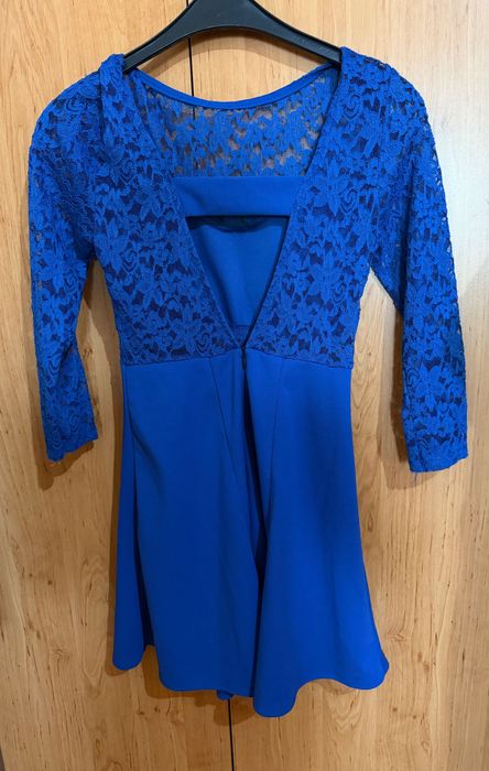 Синя официална рокля