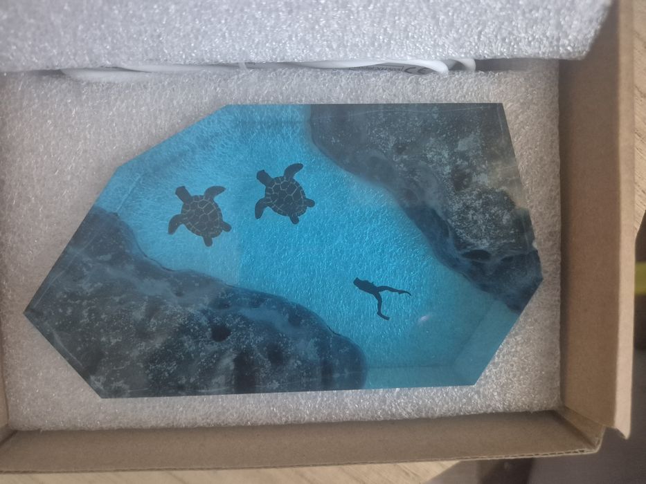 Нощна лампа от епоксидна смола