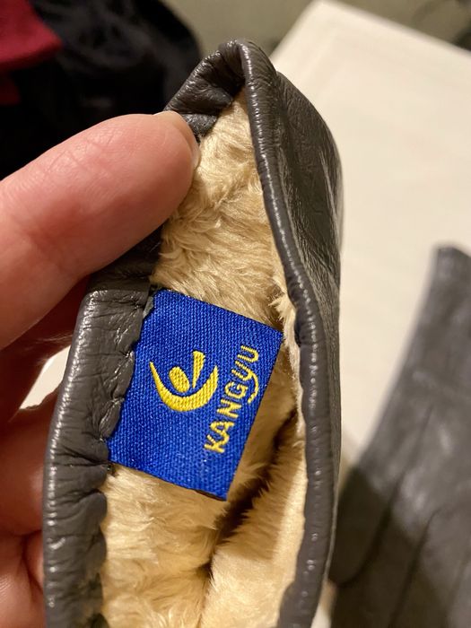 Перчатки кожаные