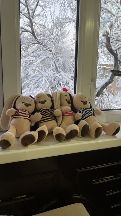 Игрушки зайчики новые