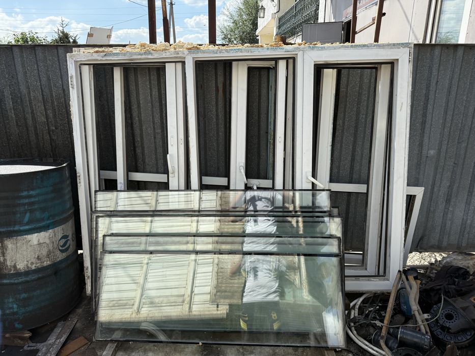 Продам 4 окна б/у