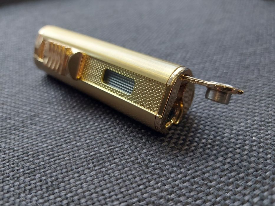 Луксозна запалка за пури JOBON + подарък резачка за пури в подаръчна к