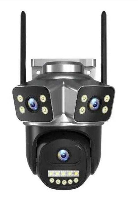 Wifi Тройна PTZ IP Камера HD, Цветно нощно