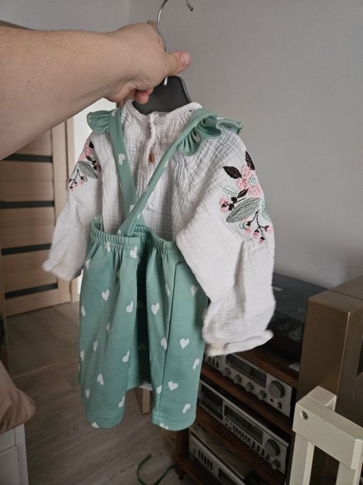 Salopeta body si rochita (sarafan) bebe fetita 3-6 luni