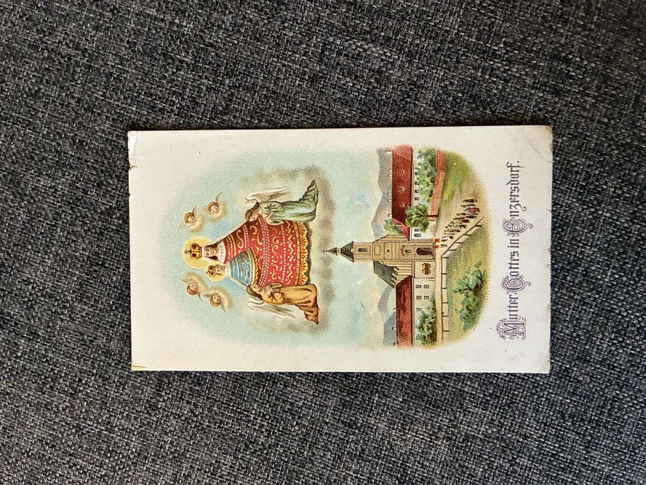 Стар немски молитвеник с 16 религиозни картички