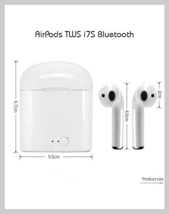 Casti telefon sau tableta tip AirPods TWS i7s Bluetooth,Waterproof,Noi