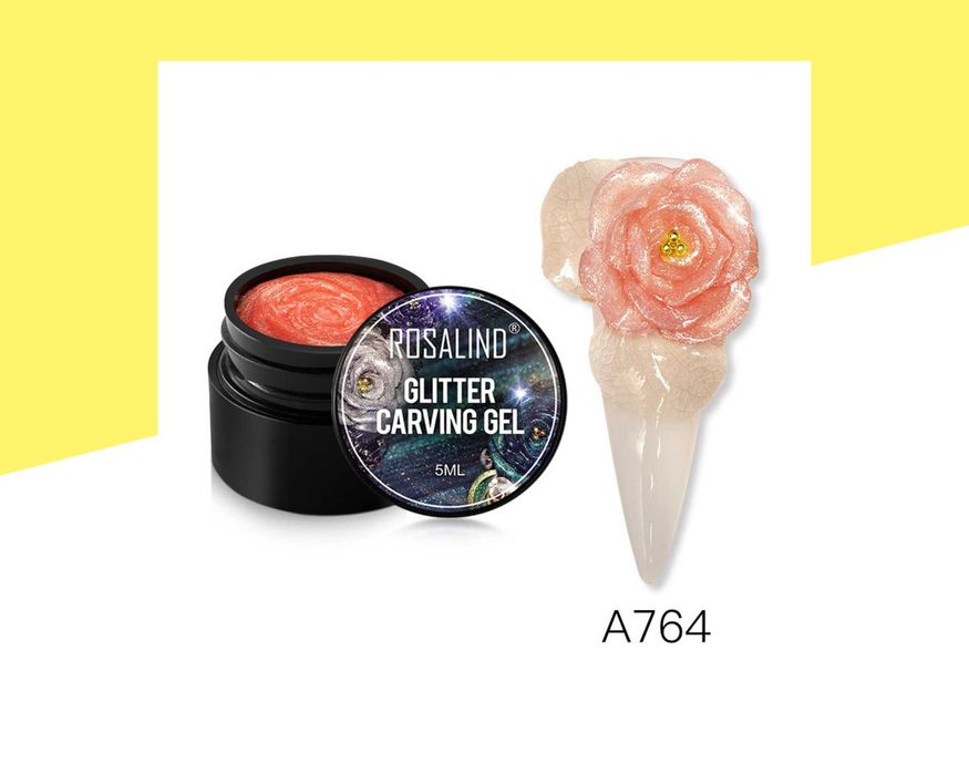 Брокатен пластилин за моделиране Glitter Carving Gel ROSALIND