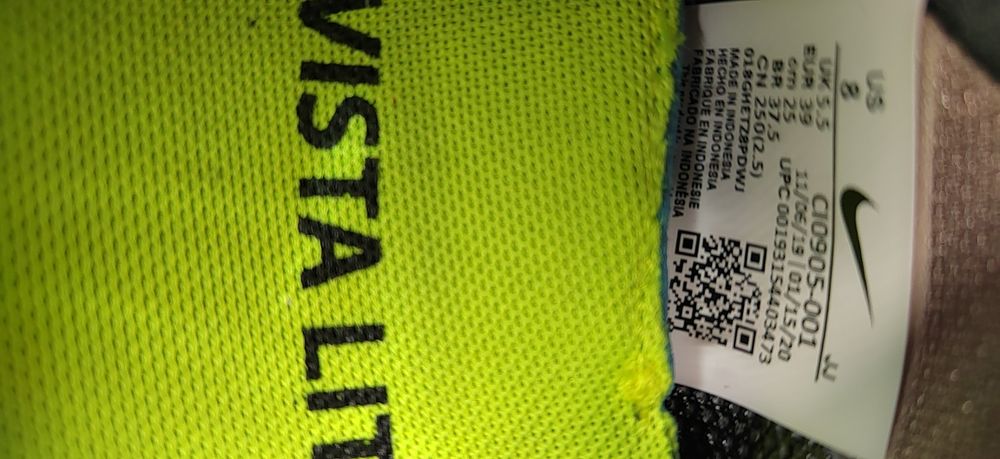 Nike Vista Lite, номер 39