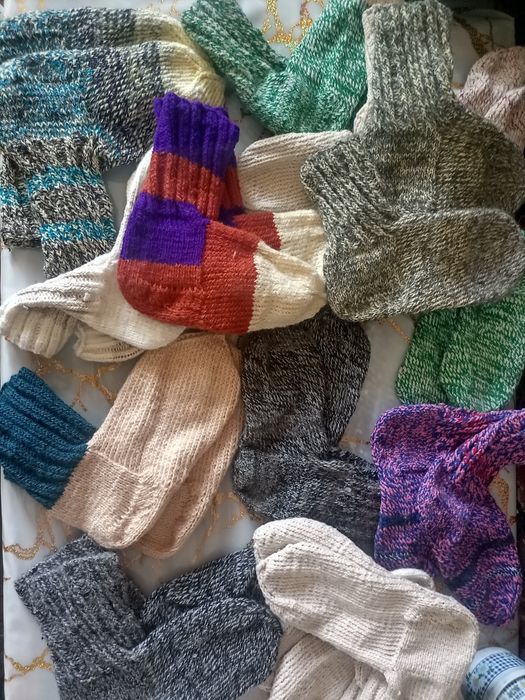 Носки вязаные шерстяные