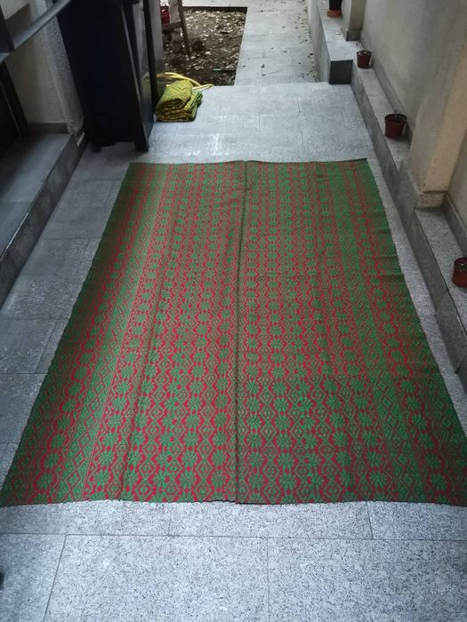 Covor lână tesut manual