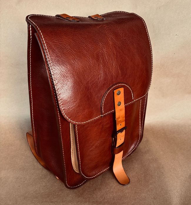 Rucsac piele naturala handmade