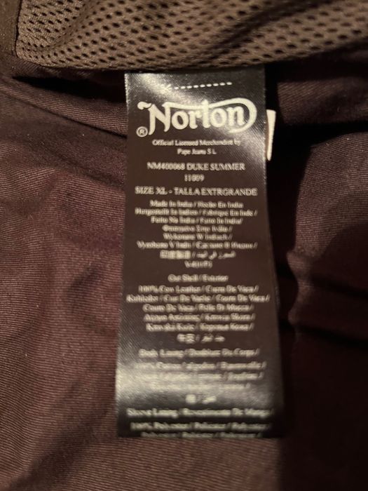 Чисто ново, кожено яке NORTON, естествена кожа, внос от Англия