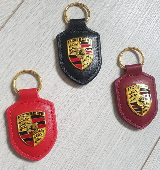 Breloc-Piele-Sigla-Logo-Emblema-Porsche-Cayenne-Panamera-Cayman-911