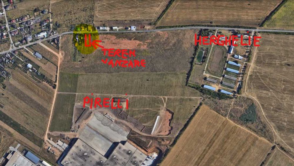Vand 2500 mp teren intravilan in Slatina, jud. Olt, str. Recea in spatele Pirelli