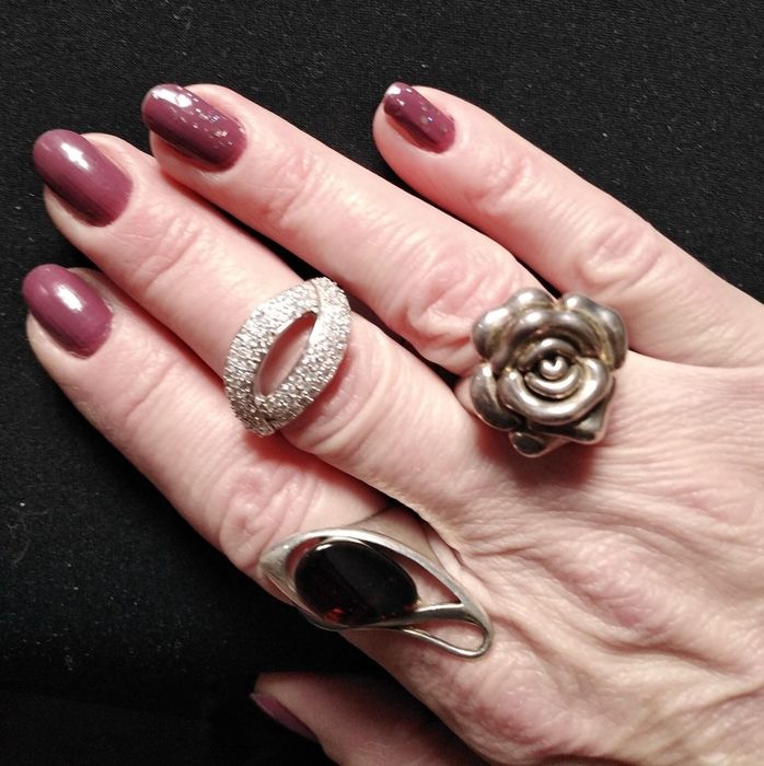 Кольцо серебряное