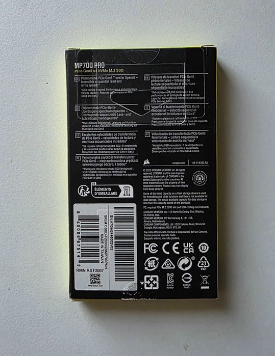 SSD intern Corsair MP700 PRO 2TB
