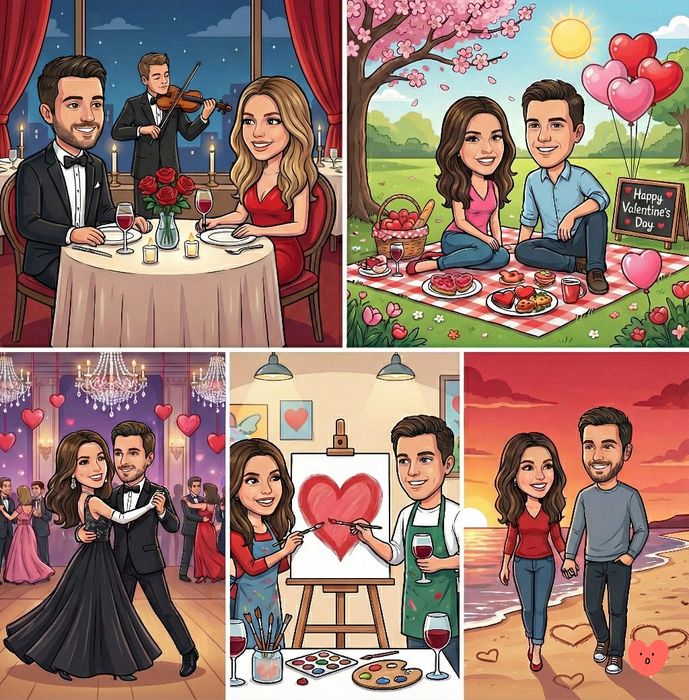 Caricaturi Personalizate - Cadoul Unic, Valentine's Day