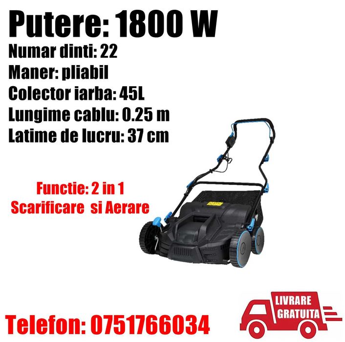 Masina Tuns Intretinere Stratificator Iarba Gazon + Livrare GRATUITA