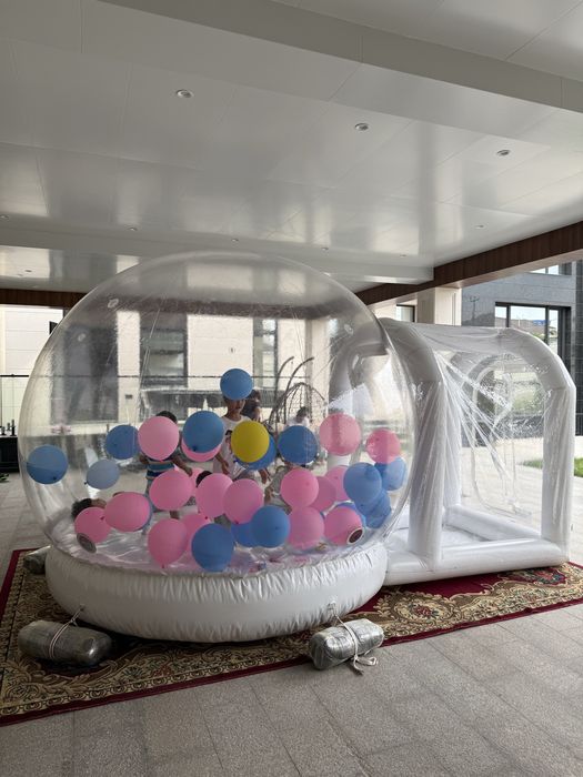 Батут, бабл хаус, bubble house