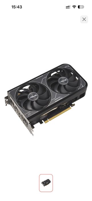 Видеокарта Geforce RTX 4060 asus dual