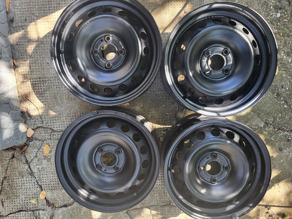 Set jante oțel 15" originale Renault Clio-Dacia  cu senzori de presiun