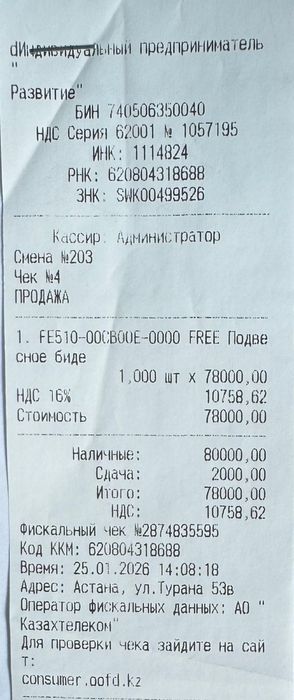 Бидэ и сместитель