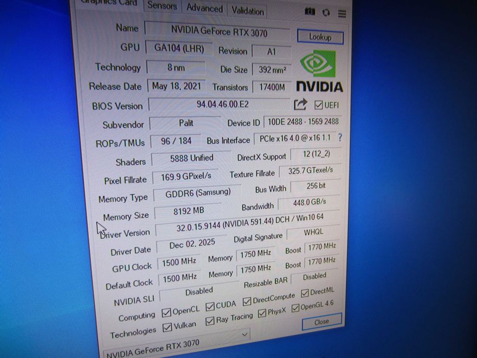 Гейм Ryzen 5 5500, 32GB,  RTX3070,  1TB NVMe  SSD